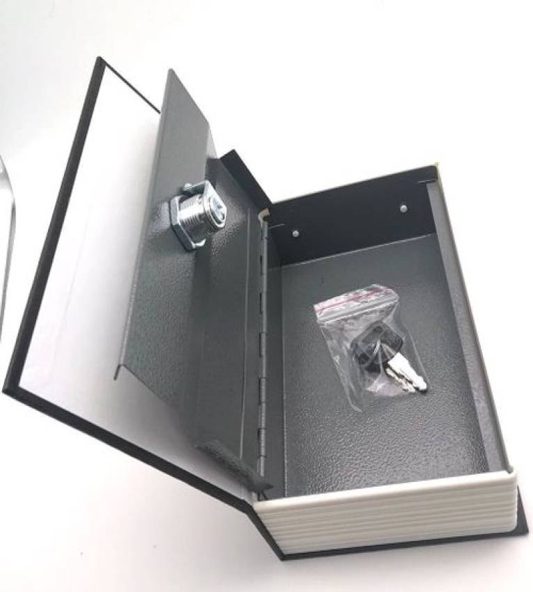 Coffre-fort de livre, tirelire cachée de dictionnaire secret, serrure à clé, étui à bijoux avec 2 clés 18 X 11.5 X 5.5 CM